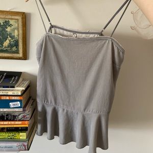 Intimately free people velvet babydoll peplum top